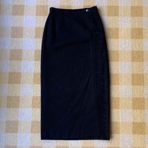 Liz Claiborne Black Midi Pencil Skirt